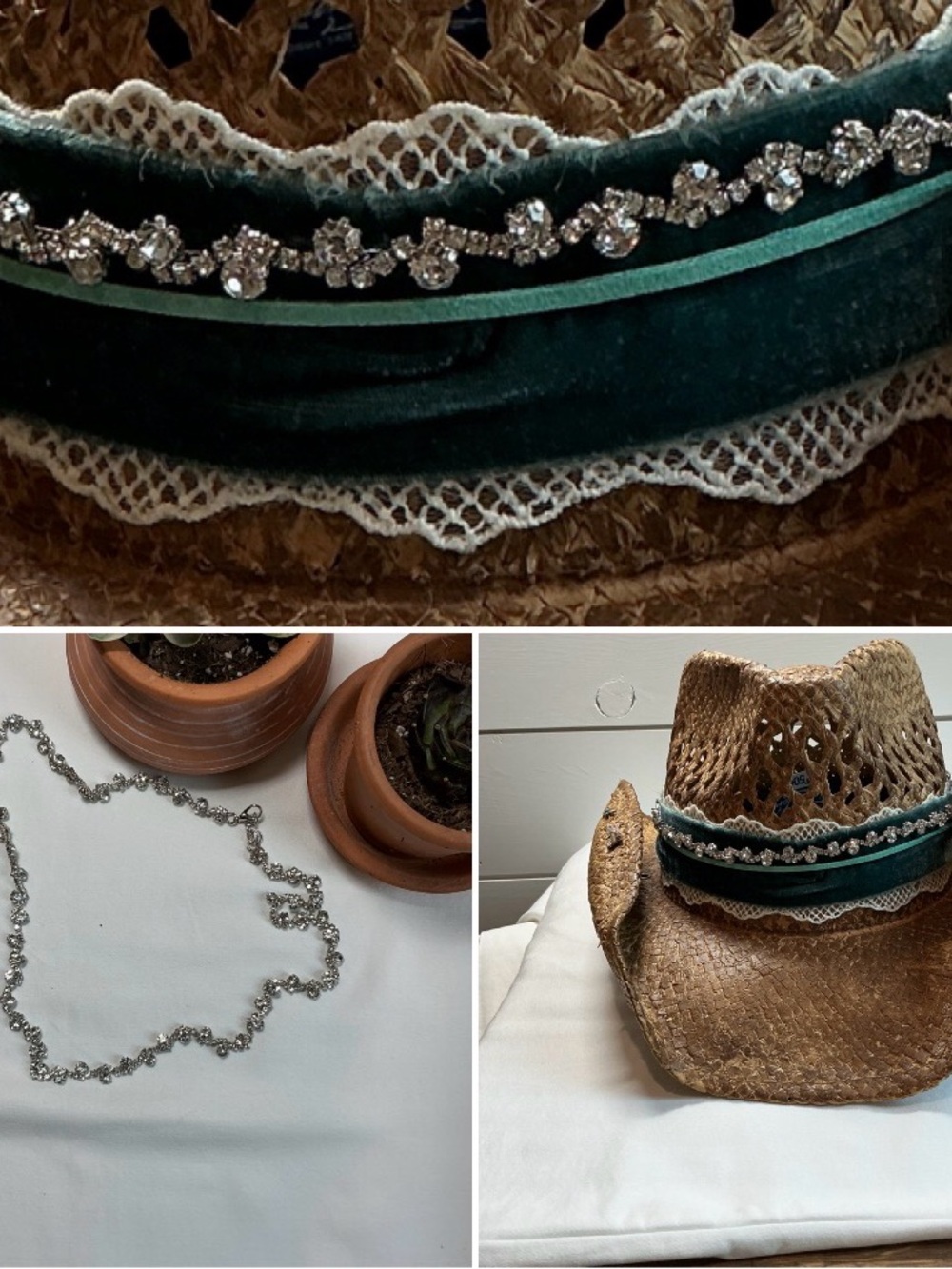 NWOT Shyanne Cowgirl Rhinestone Wave Hat Band